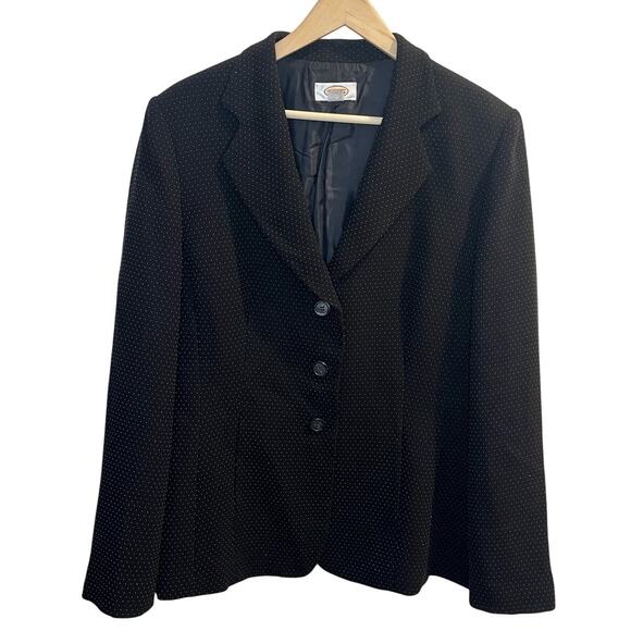 Talbots Jackets & Blazers - Talbots Women's Black and White Dot  Blazer Size 14